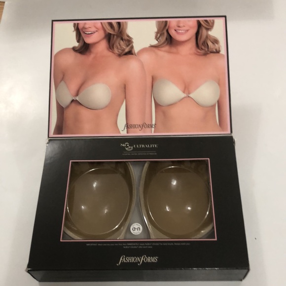 FashionForms NuBra D Strapless Bra Nude Ultra Lite Excellent Condition Like New - Picture 2 of 9
